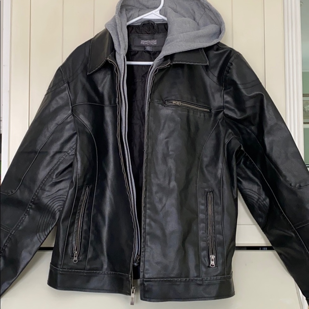Kenneth Cole Reaction Faux Leather Jacket